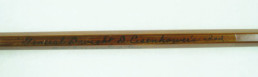 A portion of Dwight Eisenhower's bamboo fly rod inscribed 