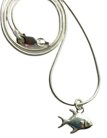 Sterling Silver Permit Necklace by Taf Schafer - American Museum Of Fly  Fishing