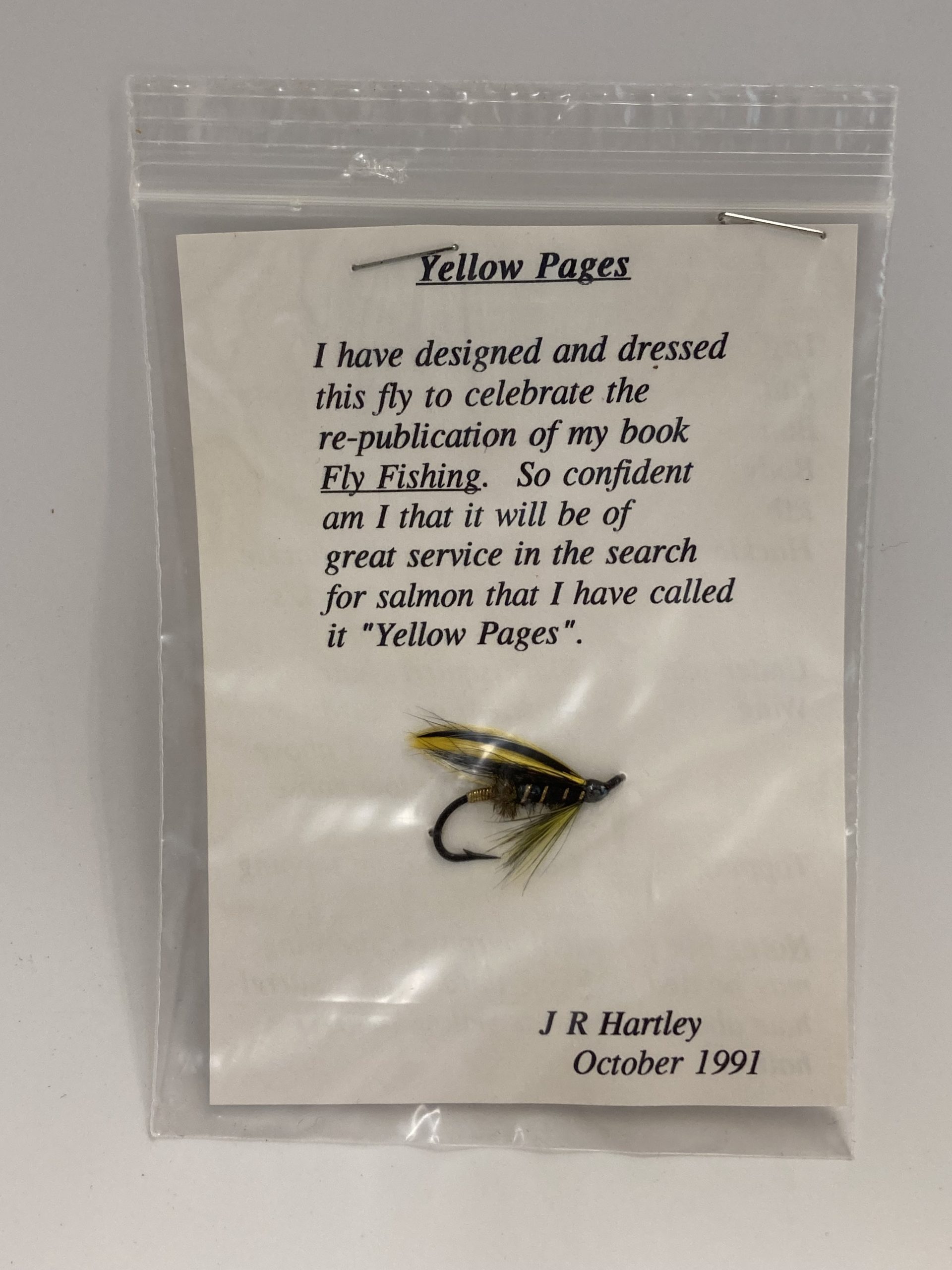J.R. Hartley Yellow Pages Advertisement - American Museum Of Fly