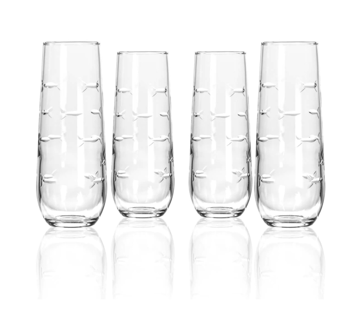 Rolf Sea Shore 7.5 oz Martini Glass - Set of Four